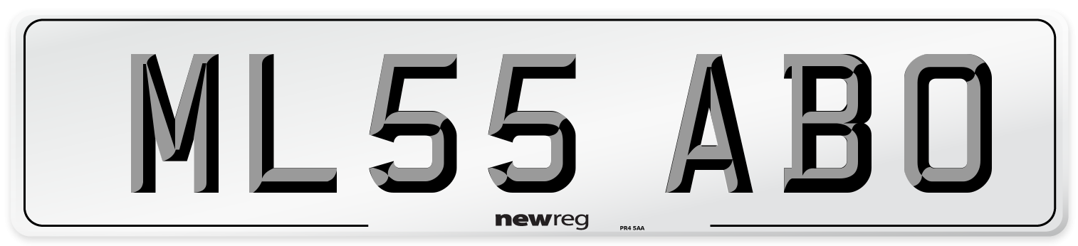 ML55 ABO Number Plate from New Reg